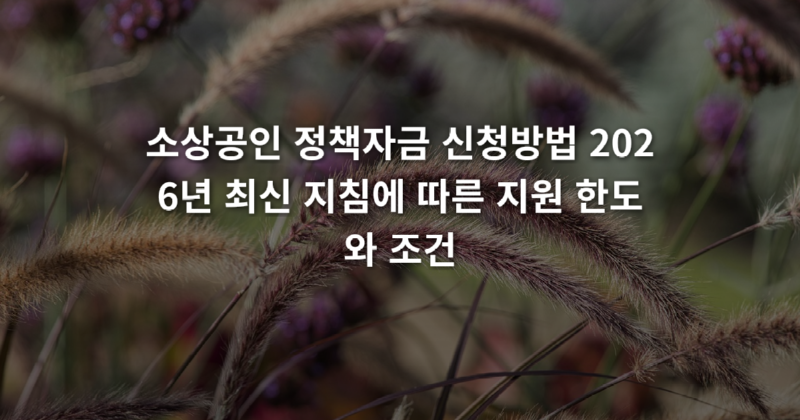 소상공인_정책자금_신청방법_2026년_최신_지침에_따른_지원_한도와_조건_1773716162738.png