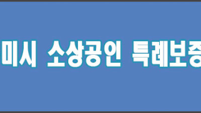 구미시 소상공인 특례보증(사업자, 소상공인)