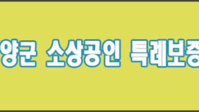 2024 영양군 소상공인 특례보증 (사업자, 소상공인)