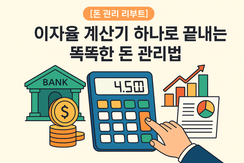 이자율 계산기 하나로 끝내는 똑똑한 돈 관리법?